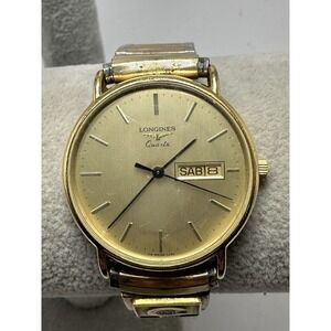 Longines 114 7250‎ New Battery Mens Swiss Watch 33MM 7" Stretch Band ANRPL CO M9